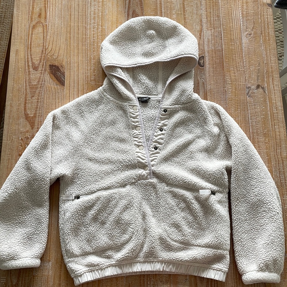 Sherpa Fleece Pullover Hoodie